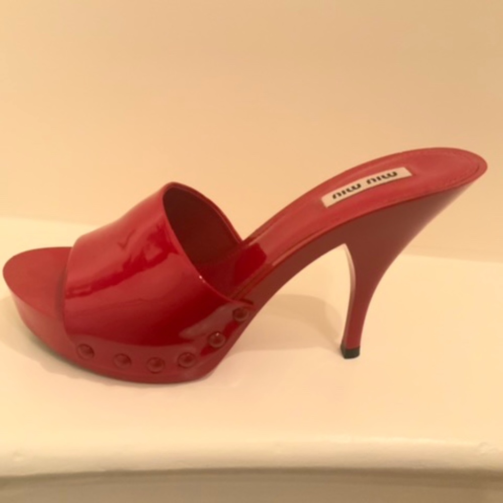 Miu Miu red “candy style” shoes.size 37